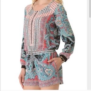 BCBG MaxAzria paisley print romper